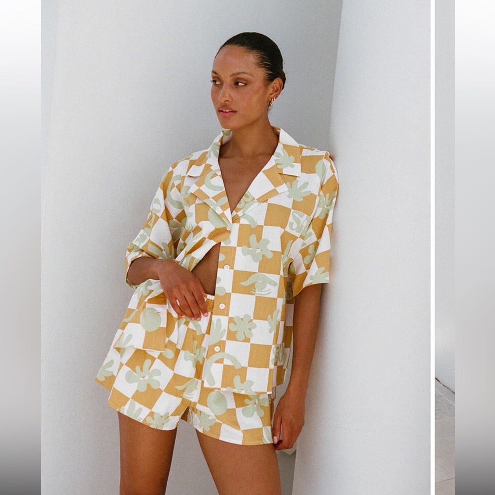 Seona Top - Sabo Checkerboard